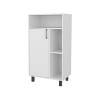 LunaLulinlk White Kitchen Open Storage Cabinets - 4 of 4