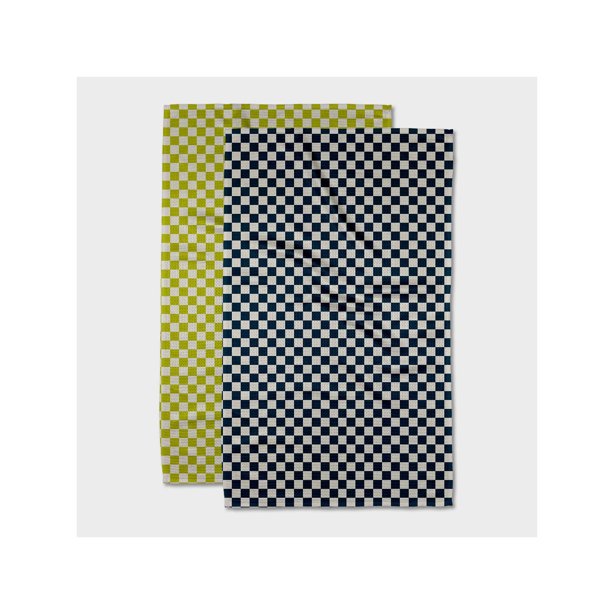 Geometry Tea Towel Set Lila