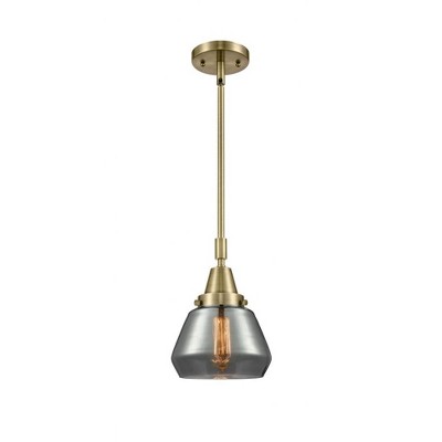 Fulton - 1 Light Stem Hung Mini Pendant In Industrial Style-10.13 Inches Tall and 7 Inches Wide