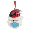 Transpac Set of 3 Felt Masked Christmas Ornaments Polyester Holiday Home Decorations for Tree - 2 of 2