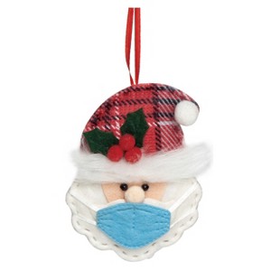Transpac Polyester 5 in. Multicolored Christmas Masked Ornament - 1 of 2