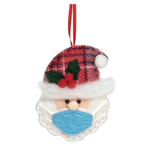 Transpac Polyester 5 In. Multicolored Christmas Masked Ornament : Target