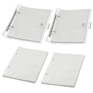Unique Bargains PU Material Waterproof Double-sided Refillable Mini Photo Album with 100 Pockets 2 Pcs - 1 of 3