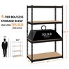 Yaheetech 4 Tiers Storage Shelf Metal Shelving Unit Steel Frame - 3 of 4