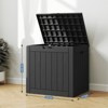 MAYEERTY 31 Gallon Deck Box Weatherproof Resin Lockable for Outdoor and Indoor Storage - 3 of 4