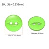 Unique Bargains Round Resin 2-Hole Fish Eye Craft Replacement Sewing Button 10 Pcs - 2 of 4