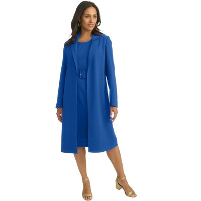 Jessica London Women's Plus Size Belted Jacket Dress