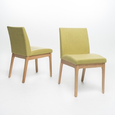 NicBex Modern Dining Chairs Set of 2,Upholstered Kitchen Chair with Wood Legs for Dining Room,Living Room