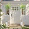 2pcs 82.7" Fake Palm Trees Nordic Ins Style, Durable Plastic Artificial Plants for Indoor & Outdoor Home, Office, Poolside, Balcony Decor - 3 of 4