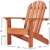 Kumasinova 19"/30"/29" Folding Adirondack Chair,Hemlock Wood Pre-Assembled Outdoor Chairs,330lb Capacity,Camping Chairs for Garden,Patio&Poolside - 2 of 4