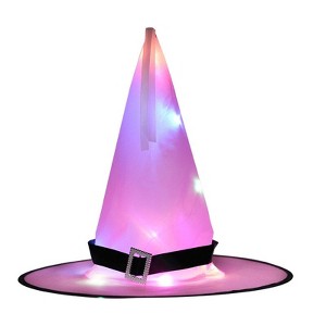 MyKids-USA Halloween Glowing Witch Hat Ghost Festival Decoration Props - 1 of 3