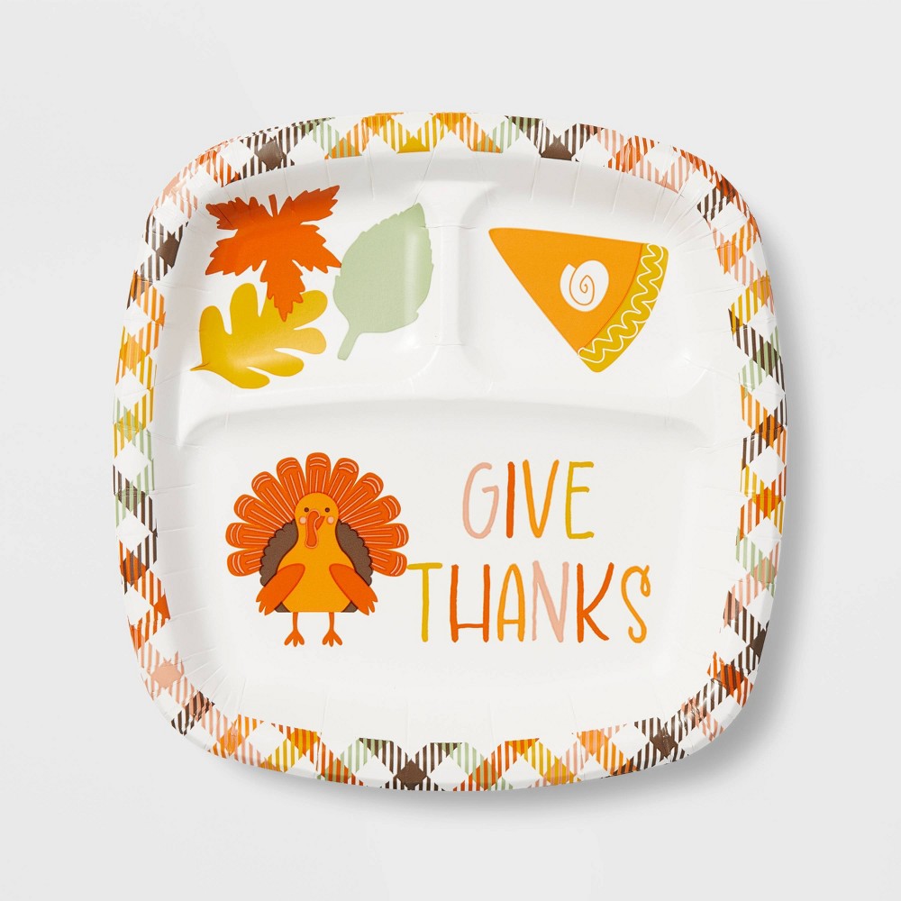 10ct Thanksgiving Kids' Paper Plate - Spritz™