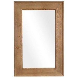 WallBeyond Natural Wash Wood Mirror - 1 of 4