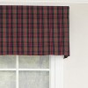 RLF Home Timeless Plaid Tailored 100% Cotton with Fully Lined 3" Rod Pocket Valnance for Windows 50" x 14" Multi - 3 of 4