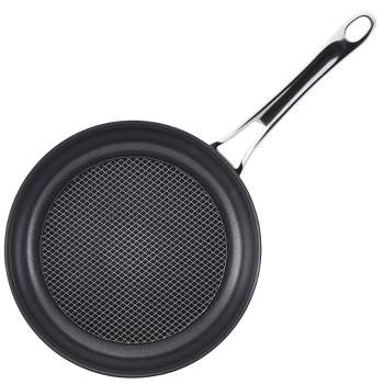Anolon X Hybrid 12 Nonstick Induction Frying Pan With Helper Handle Super  Dark Gray : Target