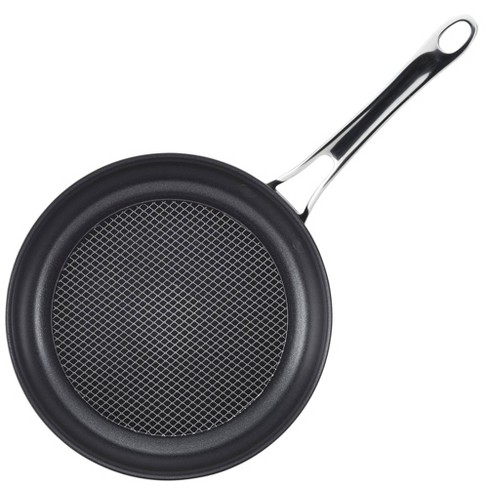 Anolon X Hybrid 2pc Nonstick Induction Frying Pan Twin Pack Super Dark Gray  : Target