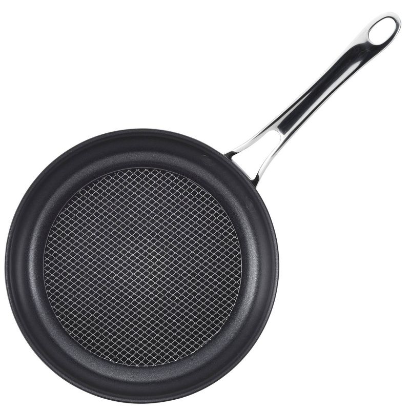 Anolon X Hybrid 2pc Nonstick Induction Frying Pan Twin Pack Super Dark Gray, 1 of 12