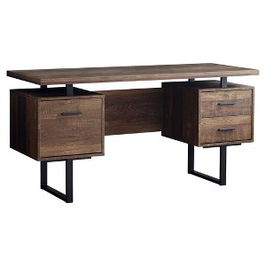 24" Brown and Black With Three Drawers - 1 of 4
