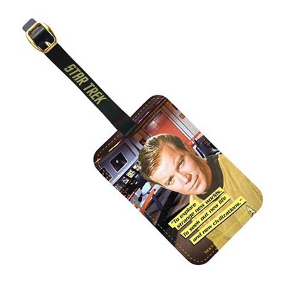 Crowded Coop, Llc Star Trek Captain Kirk Graphic Luggage Tag : Target