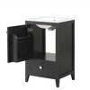 ChicFurnit Bathroom Vanities 20" Bathroom Vanity with Sink for Bathroom Cabinet with Soft Closing Door Storage Rack A Drawer, Black, 20"*18.3"*34" - 4 of 4