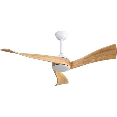 Sofucor 52'' Ceiling Fan without Light with 3 Solid Wood Blades 6 Speeds Remote Control