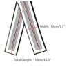 INSPIRE CHIC Women's Satin Striped Contrast Color Skinny Long Hair Ribbon Neck Scarves 1 Pc - 3 of 4