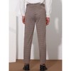 Lars Amadeus Men's Classic Straight Leg Business Plaid Trousers - image 3 of 4