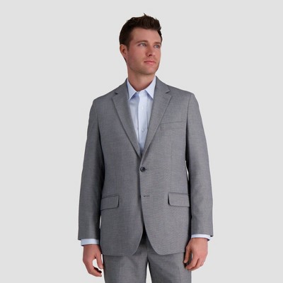 Haggar H26 Men's Tailored Fit Premium Stretch Suit Jacket - Gray : Target