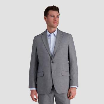 Haggar H26 Men's Tailored Fit Premium Stretch Suit Jacket - Gray