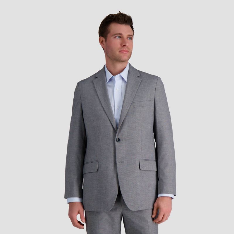 Haggar H26 Men&#39;s Tailored Fit Premium Stretch Suit Jacket - Gray, 1 of 6
