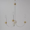 Maxim Lighting Charlton 3 - Light Chandelier in  Weathered White/Gold Leaf - 2 of 3