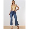 Allegra K Women's Party Spaghetti Straps Criss Cross Crop Sequin Camisoles - 2 of 4