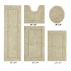 Lux Premium 100% Cotton Tufted Solid Reversible 5 PC Bath Rug Set – Ultra-Soft, Water-Absorbent, Durable, Machine Washable Bathroom Rug - 2 of 4