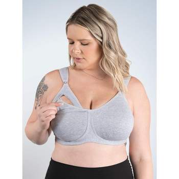 Leading Lady The Sophie - Maternity To Nursing Adjustable Sports Bra In  White, Size: Large : Target