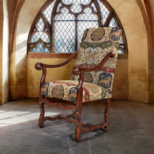 Design Toscano Chateau DuMonde Coat of Arms Dining Arm Chair - 1 of 1
