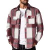 COOFANDY Men's Flannel Shirts Long Sleeve Cotton Plaid Shirt Jacket Casual Button Down Shirt with Pockets - 2 of 4