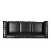 Drury Contemporary Channel Stitch 3 Seater Sofa with Nailhead Trim - Christopher Knight Home - image 4 of 4