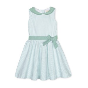 Hope & Henry Girls' Peter Pan Collar Seersucker Dress, Toddler - 1 of 4