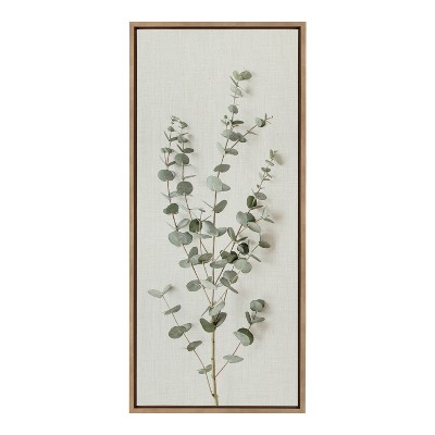 Eucalyptus Botanical I Framed Canvas Wall Art, 18 x 40