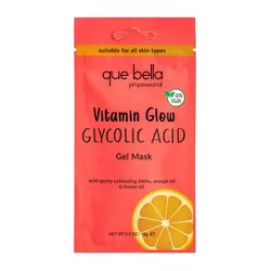 Que Bella Professional Vitamin Glow Glycolic Acid Gel Mask - 0.5oz