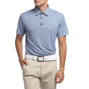 Mens Golf Shirt Moisture Wicking Quick-Dry Short Sleeve Casual Polo Shirts for Men - 1 of 4