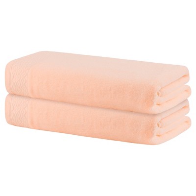 Unique Bargains Cotton Highly Absorbent Bath Towels 2 Pcs