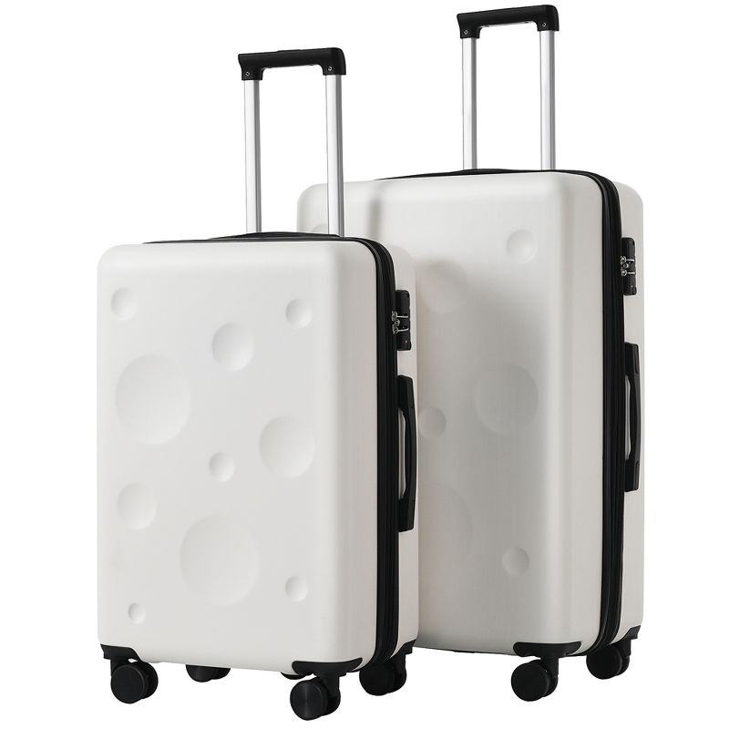 2pc Luggage Sets, 24"+28" Expandable Hardshell Spinner Lightweight Suitcase with TSA Lock 4M -ModernLuxe, 1 of 6