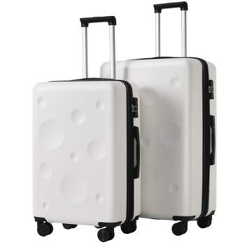 2pc Luggage Sets, 24"+28" Expandable Hardshell Spinner Lightweight Suitcase with TSA Lock 4M -ModernLuxe