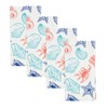 Saro Lifestyle Ocean Breeze Sea Shells Napkin (Set of 4), 20"x20", Multicolored - 2 of 4