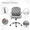 NicBex Adjustable Height Velvet Swivel Home Office Chair with Padded Armrests for Work Study Vanity - 4 of 4