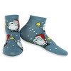 Peanuts Snoopy and Woodstock Adult 5 Pair Socks 2 Crew 3 Low Cut in Gift Box Multicolored - 2 of 4