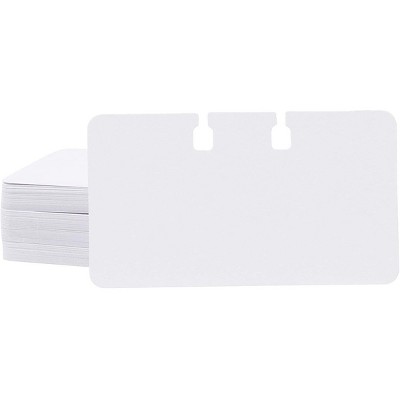 Paper Junkie 200-Pack Blank Notched Rotary File Card Refills, (Rotary Holder and Dividers Not Included), 4 x 2.25 x 0.1