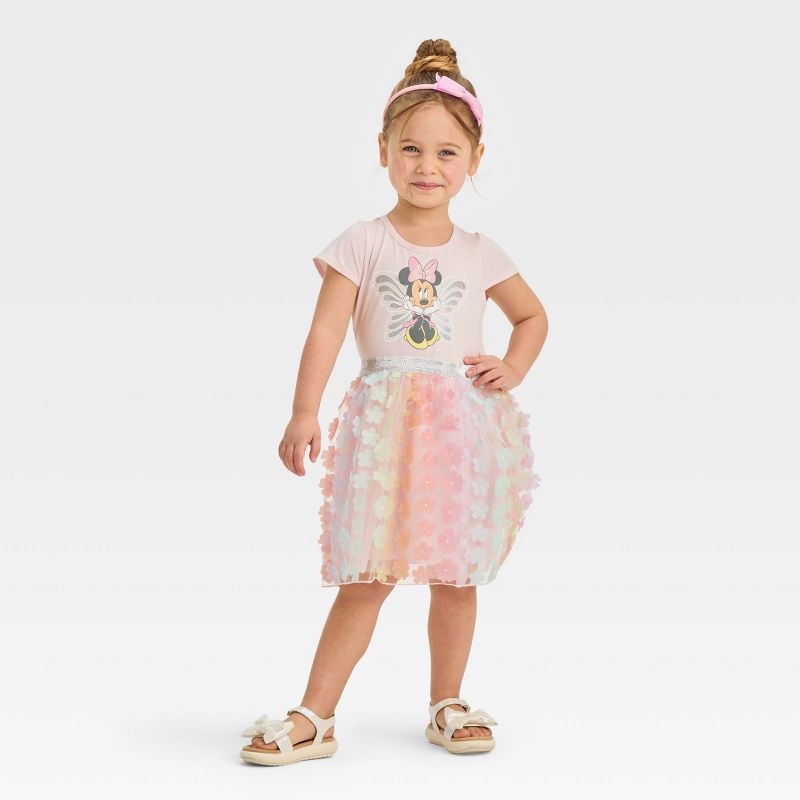Toddler Girls&#39; Disney Minnie Mouse Ballerina Tutu Dress - Pink, 1 of 4