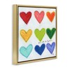 Stupell Industries You Are So Loved Rainbow Hearts Floating Frame Canvas Art - 2 of 4